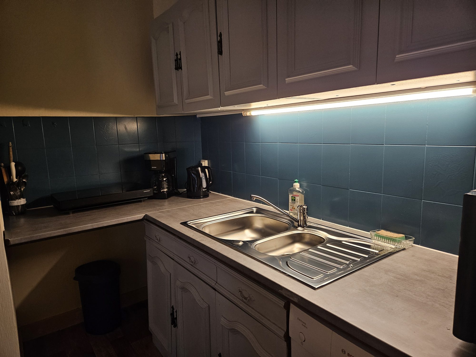 Cuisine équipée de l'appartement de 40 m²